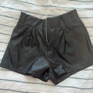 Faux Leather shorts